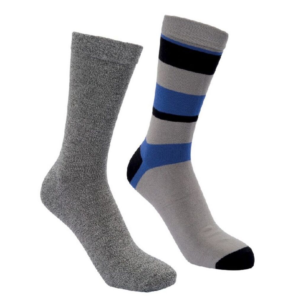 Trespass Unisex Adult Cinque Socks (Pack of 5) / Black/Gray/Navy